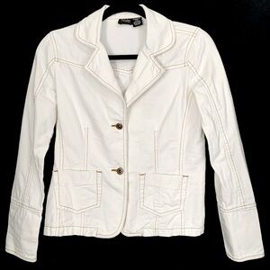 Vanity 100% Cotton White Denim Jacket
